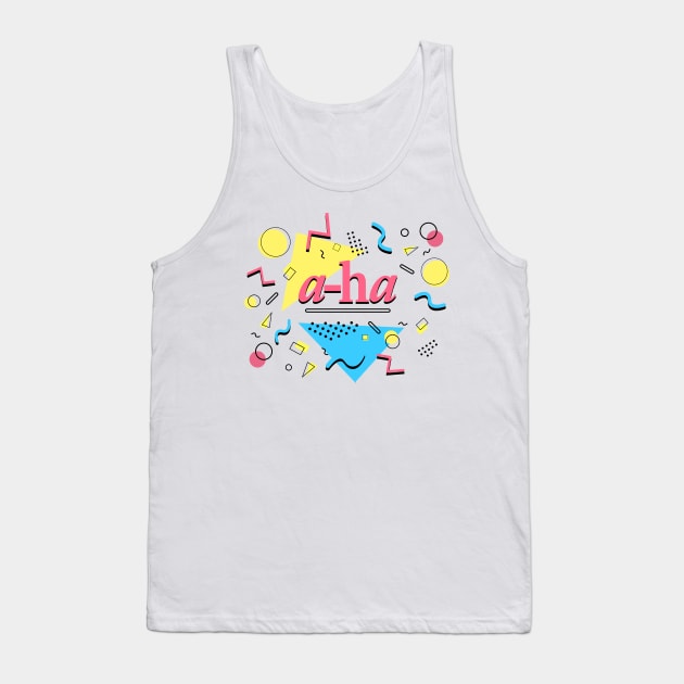 A-ha - 80s design Tank Top by DoctorBlue